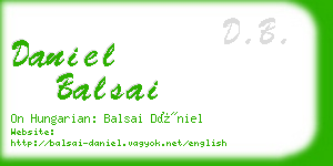 daniel balsai business card